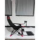 HappyGame Foldable Racing Simulator Cockpit Sim Racing Cockpit 150KG Load w/ Manual Shifter Bracket