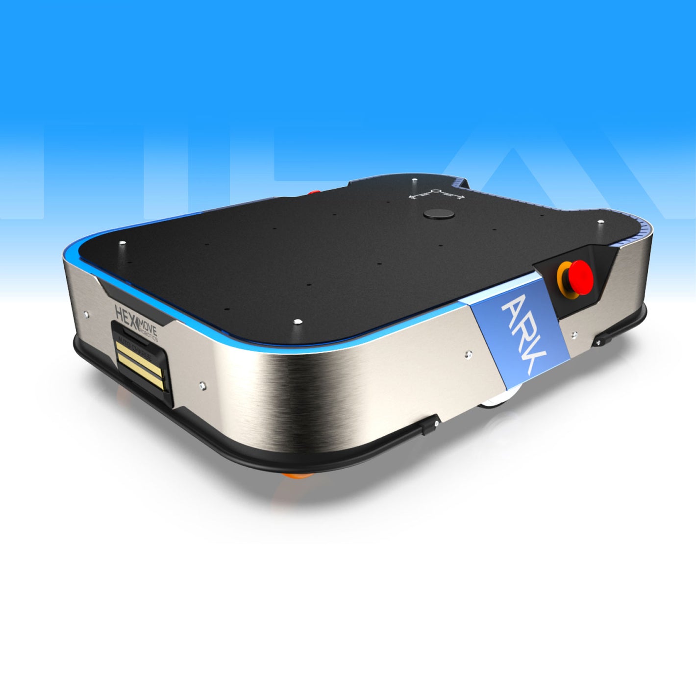 HEXMOVE Robotics ARK Indoor AGV Chassis with Automatic Charging System and 1.5m/s Speed for 80kg Load