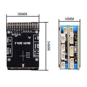 JHEMCU F405 Wing Flight Control INAV Firmware 5V 8A BEC Built-in Barometer for Fixed Wing FPV Racing Drones