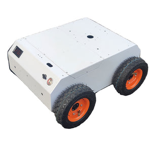 4WD ROS Robot Chassis 4PCS High Torque Encoder Motor 15KG Load Capacity Pneumatic Tire Chassis
