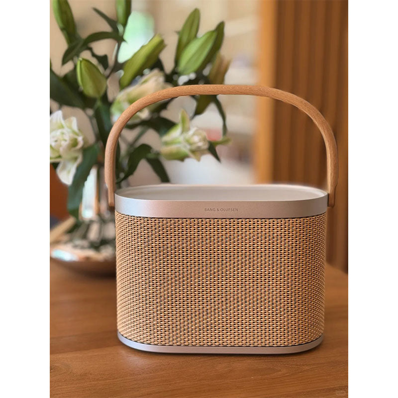 B&O Beosound A5 Outdoor Portable Subwoofer Bluetooth Speaker (Nordic Weave) w/ Qi Wireless Charging