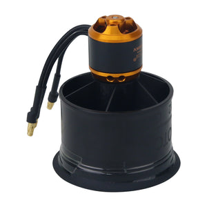 QF2611-5000KV CW 50MM 12-Blade Ducted Fan Motor EDF Motor Set For Remote Control Model Aircraft