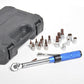 Adjustable Torque Wrench Set 1/4" High Precision S2 Alloy Wrench with Anti-slip Handle Bicycle Maintenance Tool 32PCS Kit