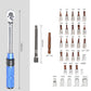 Adjustable Torque Wrench Set 1/4" High Precision S2 Alloy Wrench with Anti-slip Handle Bicycle Maintenance Tool 32PCS Kit