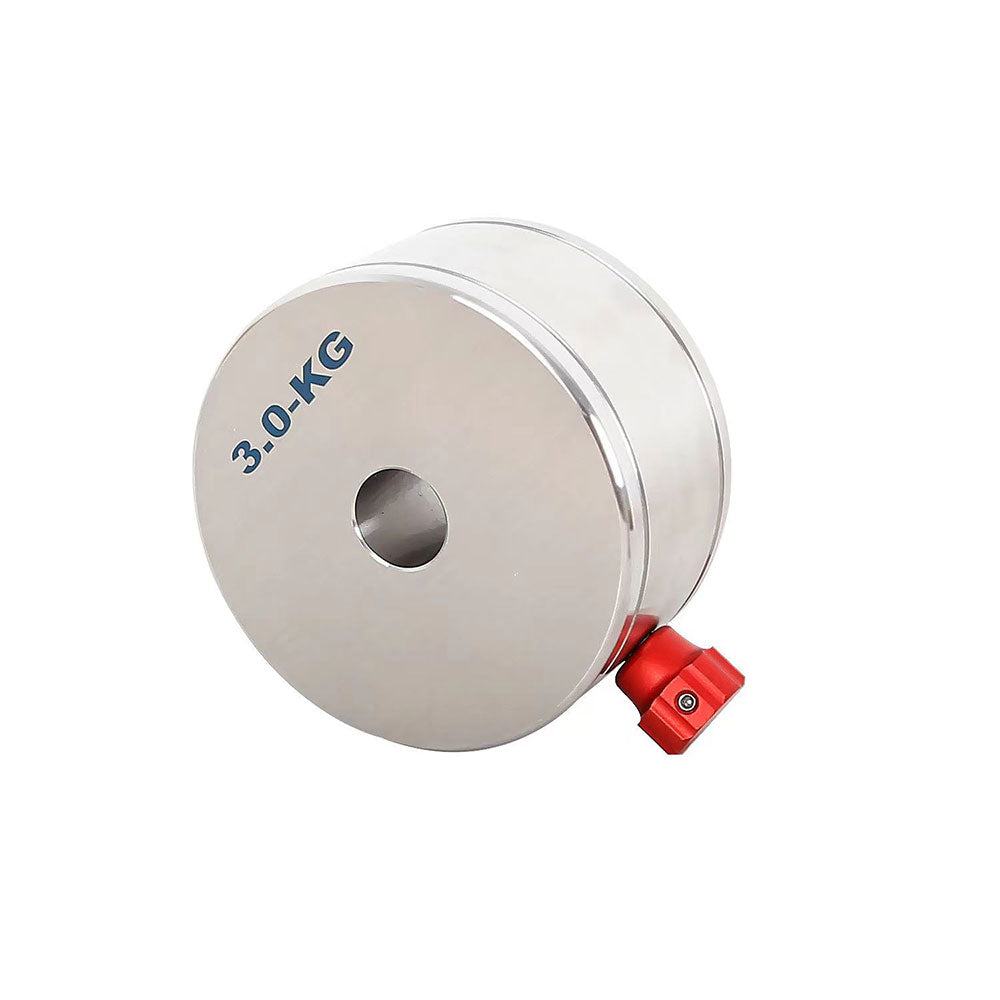 TeSeek 3KG High Quality 304 Stainless Steel Counterweight Equatorial Balance Weight for 20mm Counterweight Rod