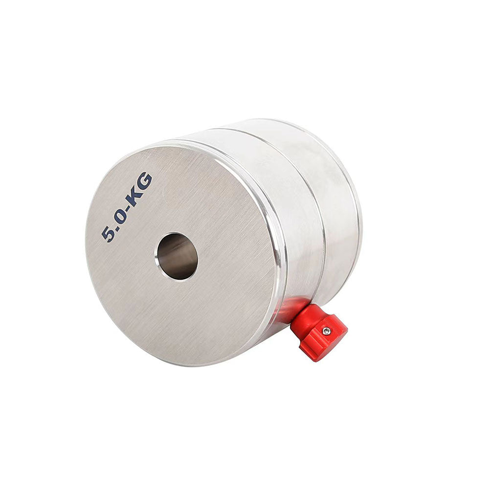 TeSeek 5KG High Quality 304 Stainless Steel Counterweight Equatorial Balance Weight for 20mm Counterweight Rod