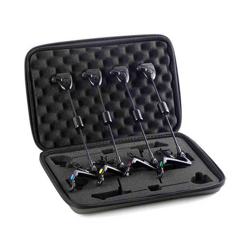Set of 4pcs Fishing Swingers European-Style Fishing Bite Alarm Swingers with Zippered Protective Case
