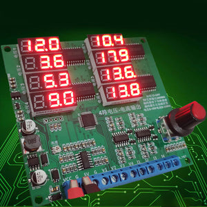 0-10V/0-25mA 4-Channel Current Voltage Signal Generator Module Brightness Adjustable LED Signal Collector