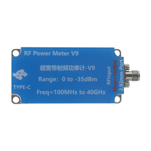V9 100MHz - 40GHz USB Ultra-wideband RF Power Meter Upper Computer High Speed RMS Power Meter with Type-C Cable