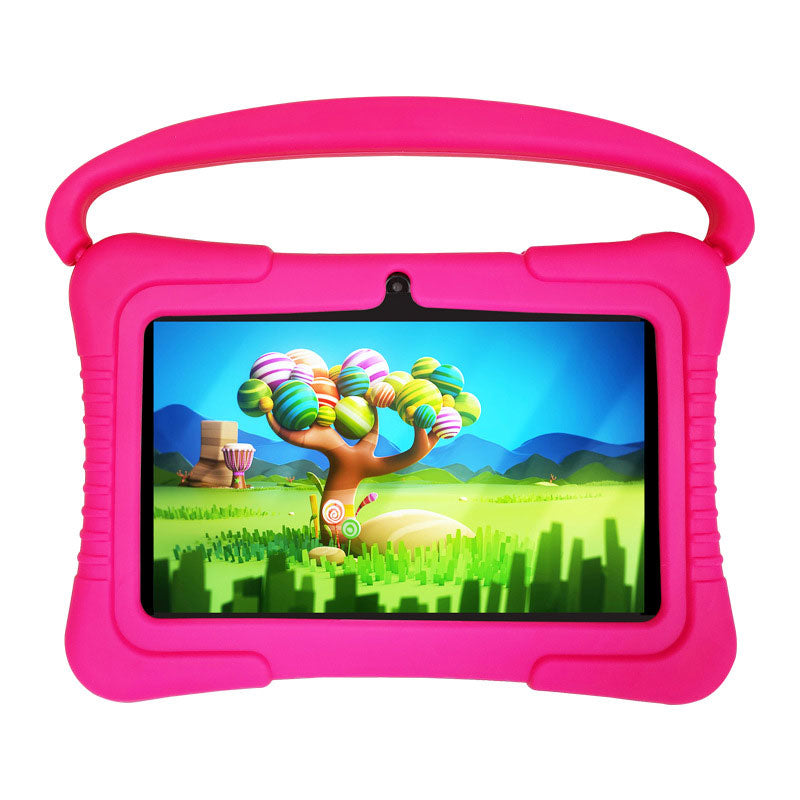 Pink 7-inch Kids Tablet 4-Core 1.8GHz CPU Intelligent Learning Machine 2G RAM + 32G ROM for Android 10 System