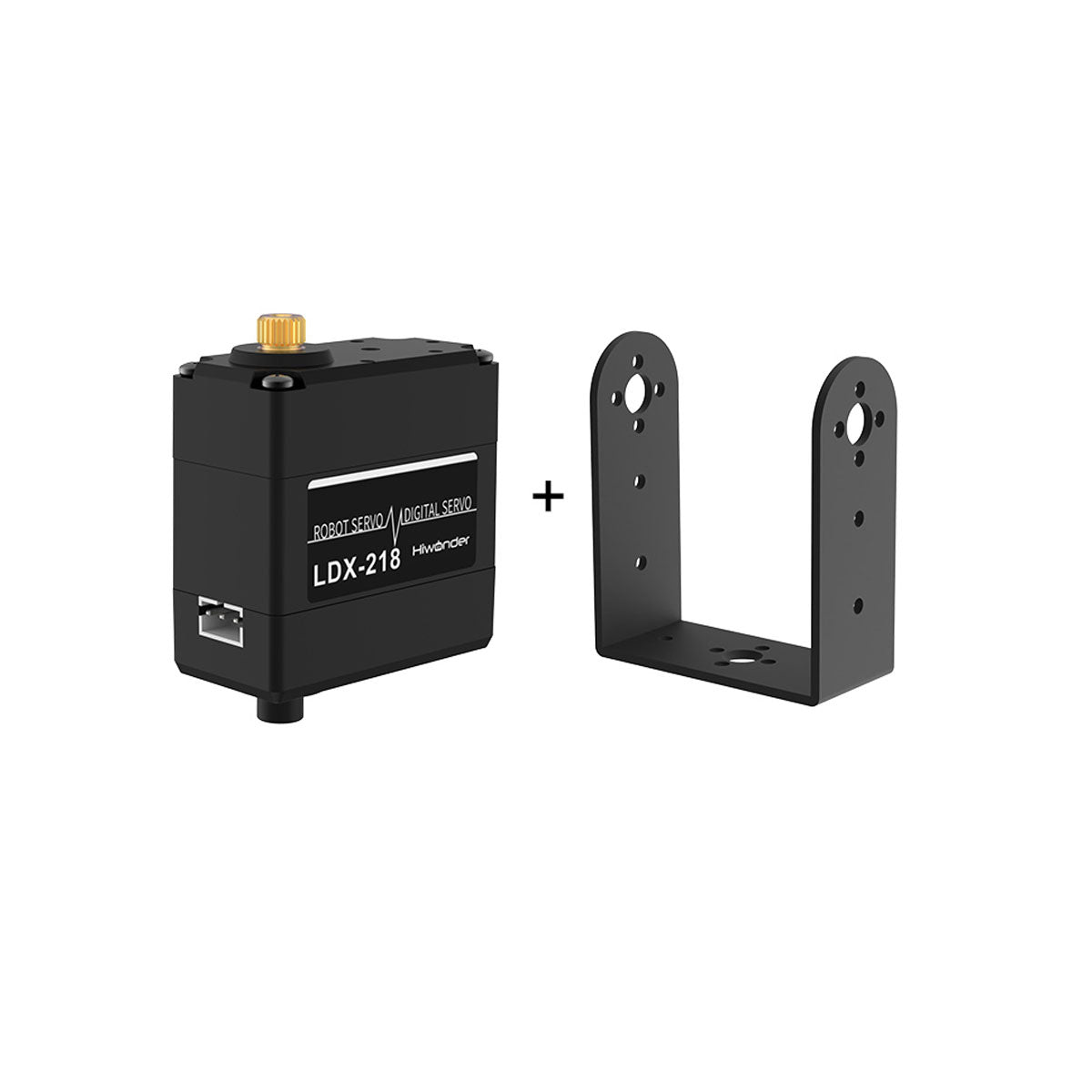 Hiwonder LDX-218 Servo 17KG 180° Digital Servo with Stainless Steel Gears + Long U-Shaped Bracket