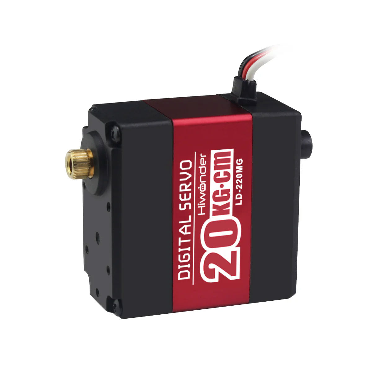 Hiwonder LD-220MG 20KG High Torque Servo Dual-Shaft Digital Servo Meta