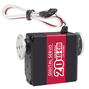 Hiwonder LD-220MG 20KG High Torque Servo Dual-Shaft Digital Servo Metal Case for Robot Arms &amp; Robots