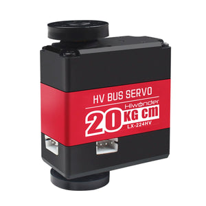Hiwonder LX-224HV 20kg·cm Three-Port HV Bus Servo Boasts Anodized Aluminum Alloy Middle Case