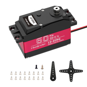Hiwonder LD-60MG 60kg·cm High Torque Digital Servo Single-Shaft with Metal Case for RC Cars &amp; Robots