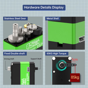 Hiwonder HTD-85H 85KG Servo High-Torque Bus Servo w/ Stainless Steel Gears for Robots &amp; Robotic Arms