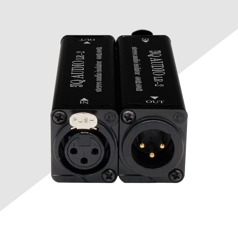 JQ AUDIO Double LR-2 Stereo Audio Signal Isolator Metal Shell Computer Noise Isolator 600ohms Input and Output