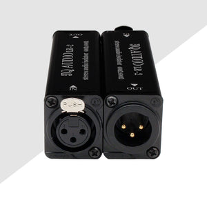 Double LR-2 Stereo Audio Signal Isolator Metal Shell Computer Noise Isolator 600ohms Input and Output