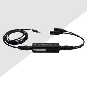 Single LR-2 Stereo Audio Signal Isolator Metal Shell Computer Noise Isolator 600ohms Input and Output with XLR Cable