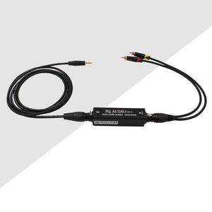 Single LR-2 Stereo Audio Signal Isolator Metal Shell Computer Noise Isolator 600ohms Input and Output with RCA Cable