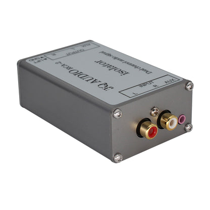 RCA-2 Audio Signal Isolator RCA Input and Output 20Hz-20kHz for Speaker Current Noise Filtering