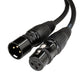 2-Meter Microphone Audio Cable XLR Male to Female Connection Cable for Mixer Power Amplifier Extension Connection