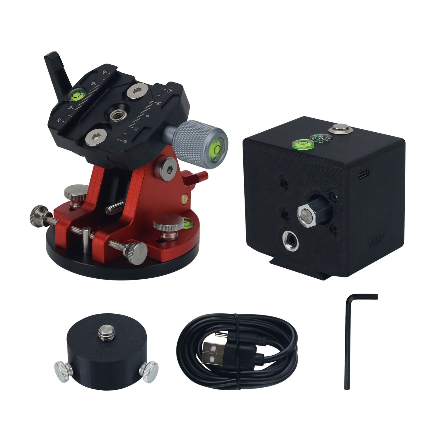 TeSeek Mini Portable Adventurer Equatorial Mount 4.2KG High Load Capacity with 3D-printed Latitude Adjustment Base