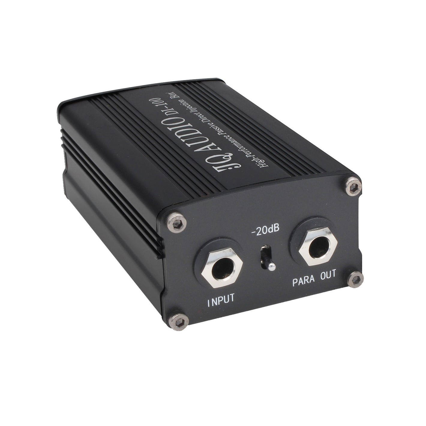 JQ AUDIO DI-100 Single Channel DI Box Unbalanced/Balanced Audio Signal Isolation Converter Guitar Conversion Box