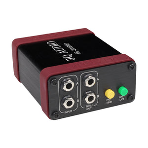 DI-200PRO Dual Channel DI Box Unbalanced/Balanced Audio Isolation Converter Guitar Conversion Box with Protective Sleeves