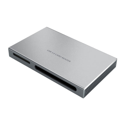 FB-886 Portable 5-IN-1 USB3.0 High Speed Card Reader Support for CF/SD/MS/M2/TF Card with Double Side Heat Dissipation Holes