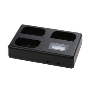 LP-E6-tri Portable Battery Charger 3 Charging Slots for Canon R5 R6 Cameras Batteries DSLR Triple Charging Base