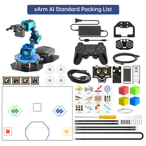 Hiwonder xArm AI 5DOF AI Vision Robotic Arm (Standard Version with Vision Module) for Scratch Python