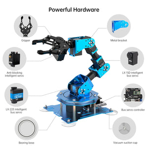 Hiwonder xArm 1S Assembled 6DOF Desktop Robotic Arm with Bus Servos for Position &amp; Voltage Feedback