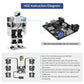 Hiwonder H5S 16DOF Humanoid Robot Singing and Dancing, Educational Programmable Bionic Robot Assembled