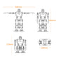 Hiwonder H5S 16DOF Humanoid Robot Singing and Dancing, Educational Programmable Bionic Robot Assembled