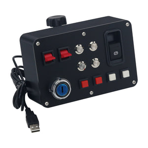 Racing Game Simulation Central Control Box with PETG 3D-printed Shell Support USB Plug and Play