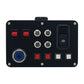 Racing Game Simulation Central Control Box with PETG 3D-printed Shell Support USB Plug and Play