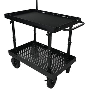 60X100cm Modular Quick-installation Mobile Workbench Lift Folding Cart for Filming Crew Photographic Equipment
