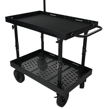 60X100cm Modular Quick-installation Mobile Workbench Lift Folding Cart for Filming Crew Photographic Equipment