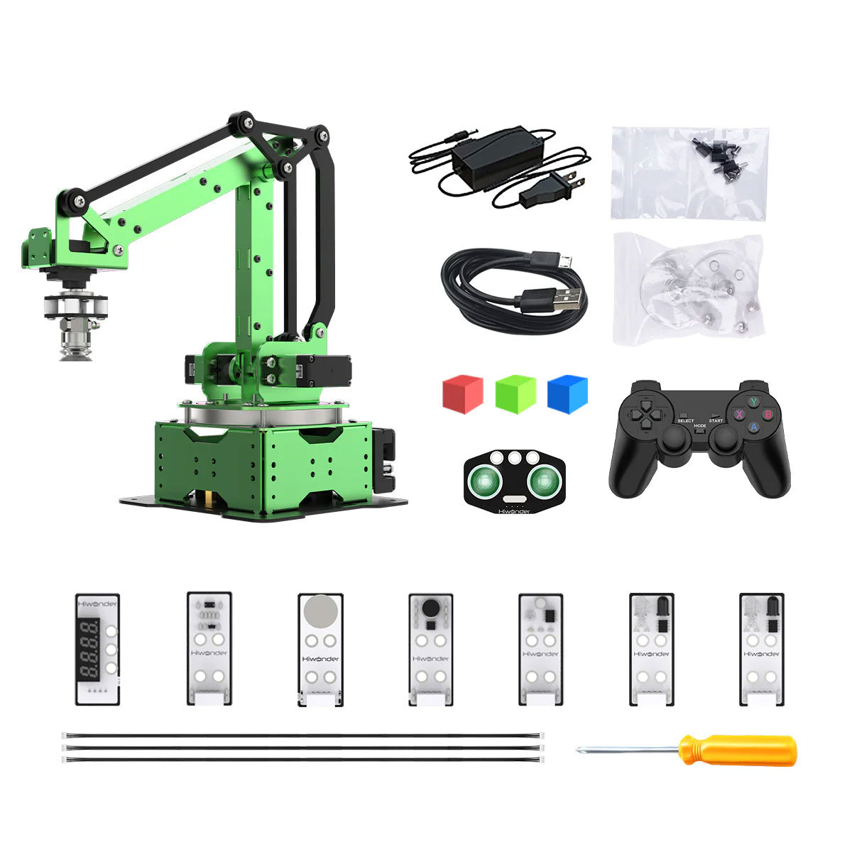 Hiwonder MaxArm 4DOF Robot Arm Robotic Arm (Standard Version with Wireless Controller and More Sensors)
