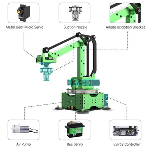 Hiwonder MaxArm 4DOF Robot Arm Advanced Version w/ Wireless Controller, AI Vision Module &amp; More Sensors