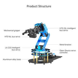 Hiwonder LeArm 6DOF AI Robotic Arm Advanced Version with More Sensors &amp; AI Interaction Expansion Kit