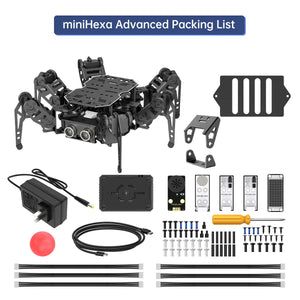 Hiwonder MiniHexa 18DOF ESP32 Hexapod Robot (Advanced Version with AI Vision and Voice Interaction)