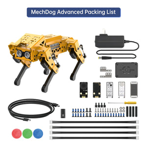 Hiwonder MechDog ESP32 Quadruped Robot Dog (Advanced Version with Vision &amp; Sensor Expansion Packs)