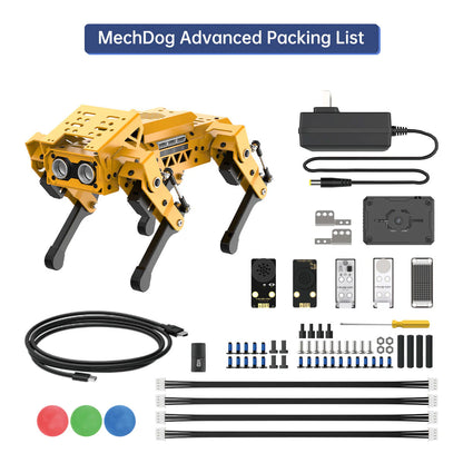 Hiwonder MechDog ESP32 Quadruped Robot Dog (Advanced Version with Vision and Sensor Expansion Packs)