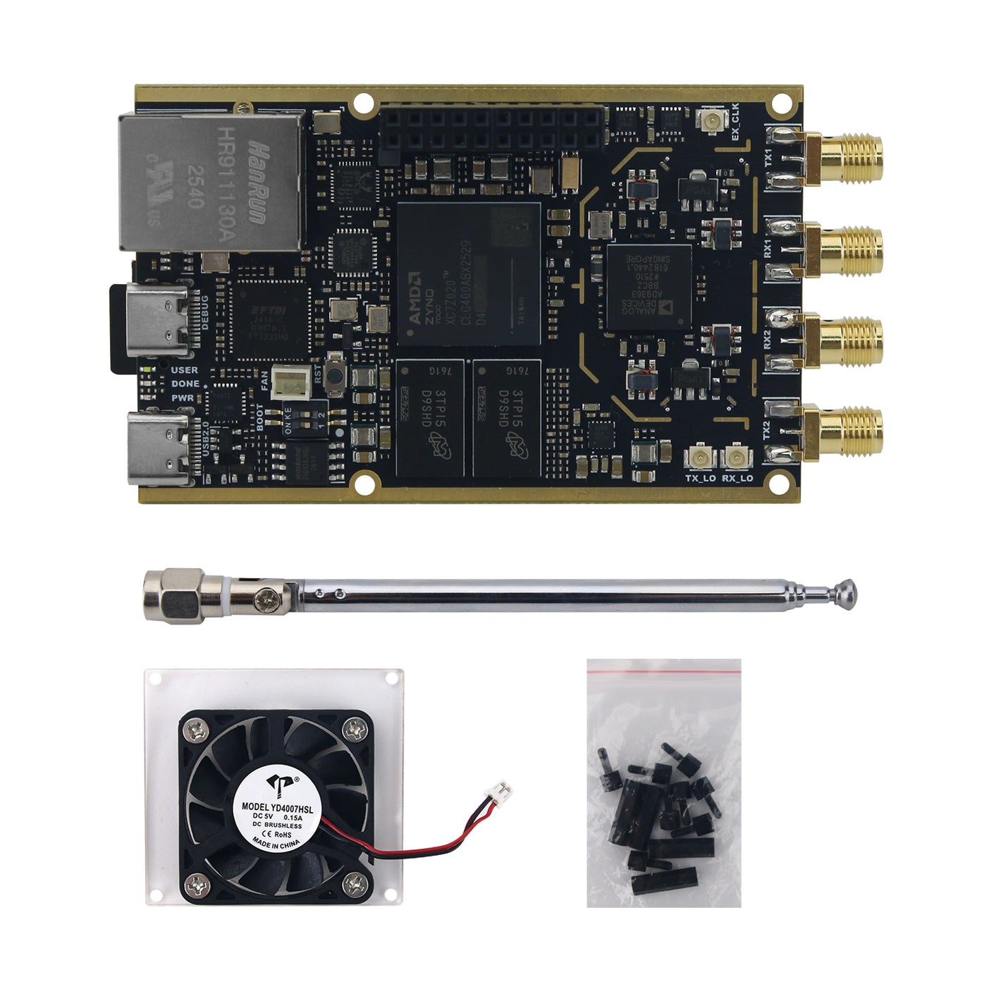 HamGeek Professional Version 70MHz-6GHz 7020+AD9363 SDR Development Board with Power Amplifier for Pluto SDR