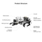 Hiwonder Qtruck Robot Car Kit Tracked Line-Following and Transport + 3DOF Robot Arm without Micro:bit