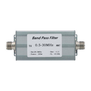 0.5-30MHz Band Pass Filter 50ohms 100W SSB CW AM FM RF Filter with SL16-F Male Connector