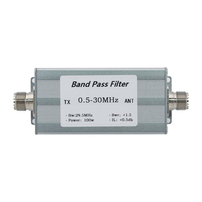0.5-30MHz Band Pass Filter 50ohms 100W SSB CW AM FM RF Filter with SL16-F Male Connector