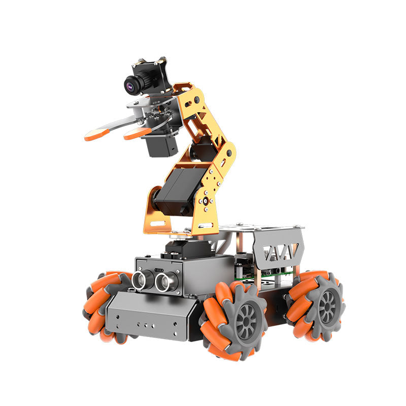 Hiwonder MasterPi Smart Car 4DOF AI Vision Robotic Arm (without Raspberry Pi 5 Mainboard and SD Card)